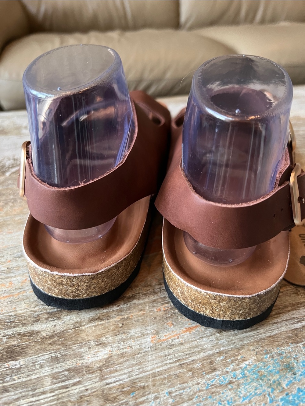 NWT Project Cloud Garda Genuine Leather Big Buckle Sandals Size 9 - Picture 7 of 14